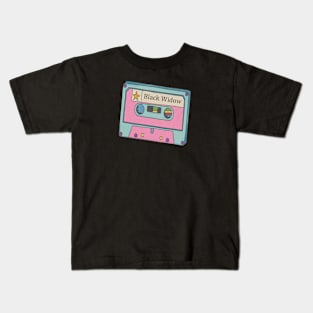 Vintage Cassette Tape Black Widow Kids T-Shirt